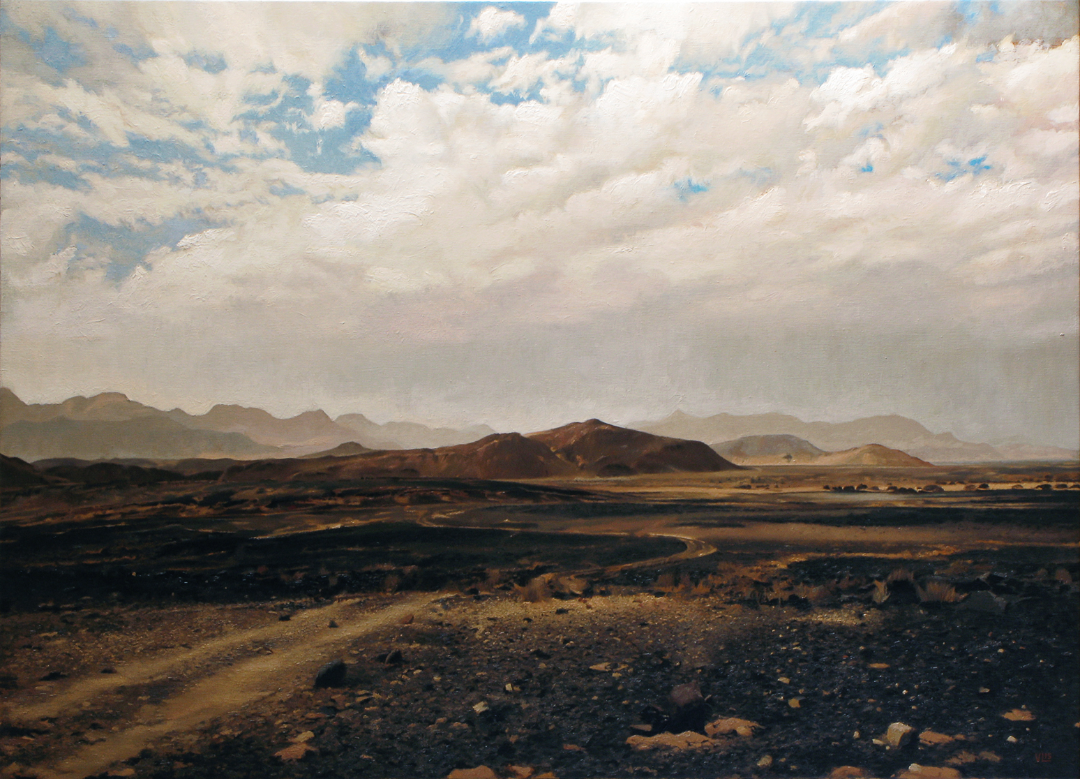 Damaraland, Namibia, 2015, 125 x 90, oil on canvas (medium)